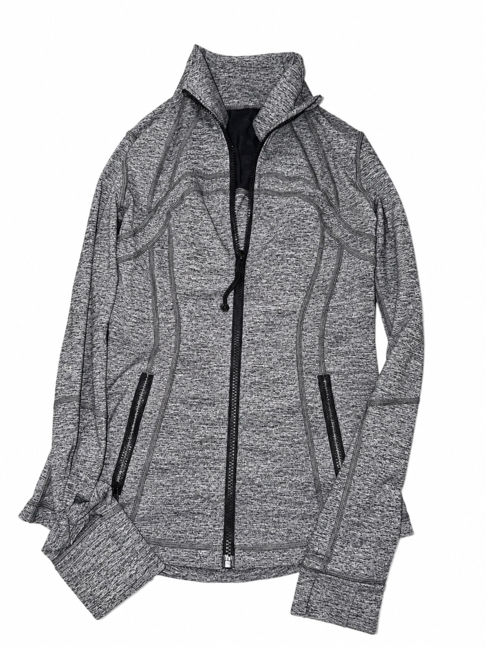 lululemon athletica Gray Heather Full-Zip Performance Jacket